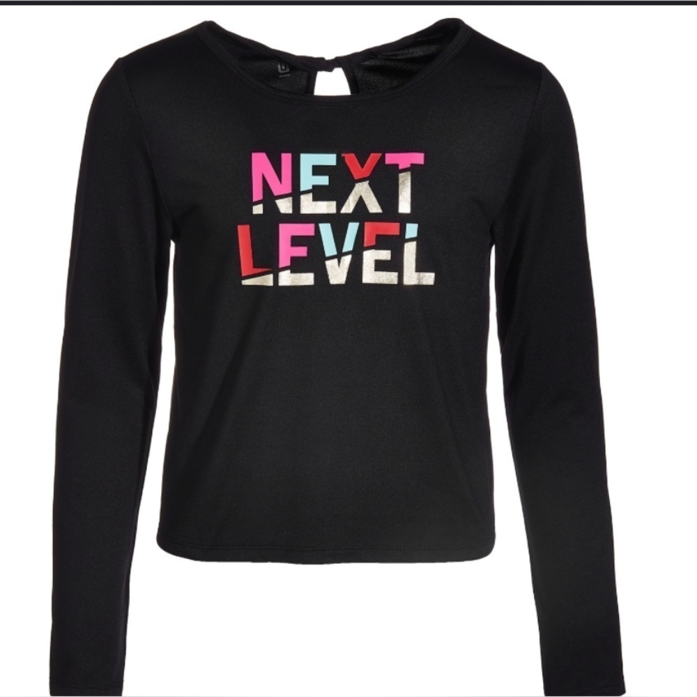 IDEOLOGY LONG SLEEVE BLACK TEE